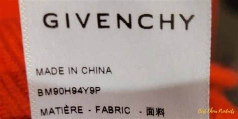 givenchy made in china